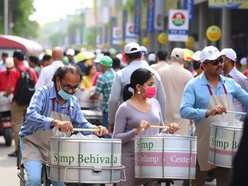 Dabbawala Challenge gameplay: Rahul Shinde sorts tiffins at Dadar station during morning rush hour, with hundreds of coded tiffin boxes, other dabbawalas in traditional white uniforms, Mumbai local train in background, and street vendors selling chai and vada pav nearby